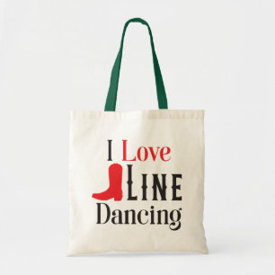 Line Dancing Cowboy Boots Cowgirl Country Music Tote Bag