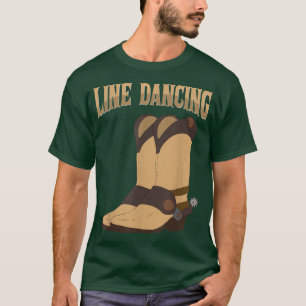 Line Dancing Cowboy Boots Western Country Music Li T-Shirt