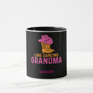 Line Dancing Grandma Personalised Mug