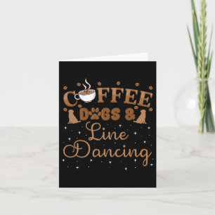 Line Dancing Group Dance Teacher Dancer Choreograp Card