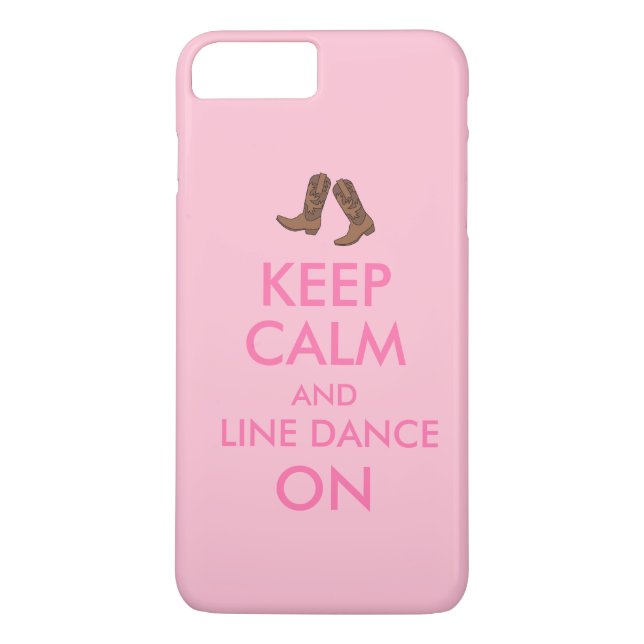 Line Dancing iphone 7 Case Dancer Cowboy Boots (Back)