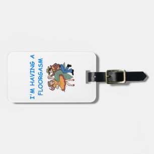 line dancing luggage tag