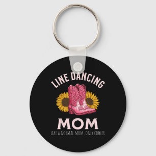 Line Dancing Mum Mother's Day Country Western Key Ring