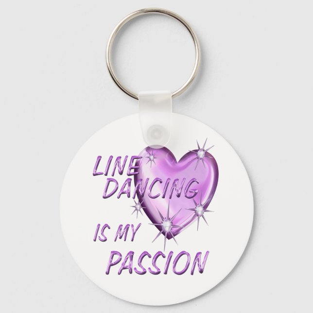 LINE DANCING PASSION KEY RING (Front)