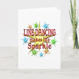 Line Dancing Sparkles Card