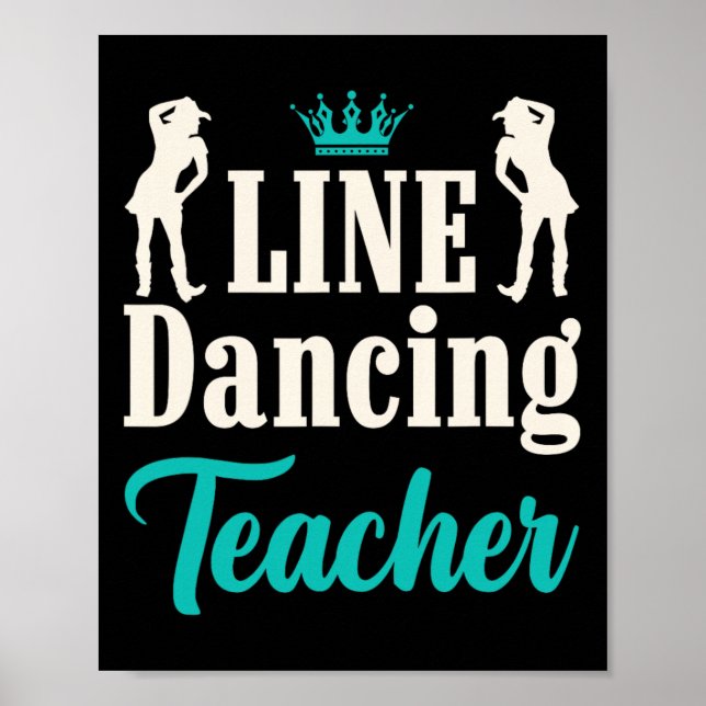 Line Dancing Teacher  Poster (Front)