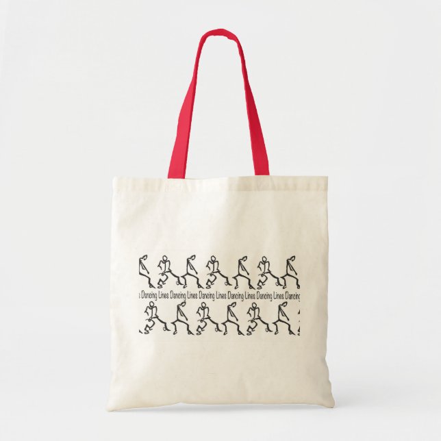 Line Dancing Tote Bag (Front)