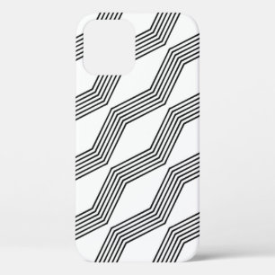 Line diagonal stripe angular iPhone 12 case