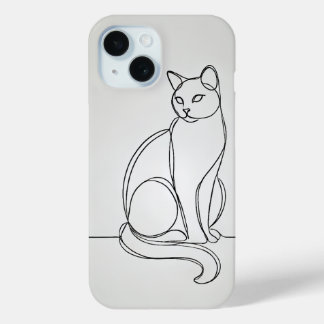 line-drawing iPhone 15 case