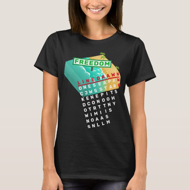 Line drawn (dark) T-Shirt (Front)