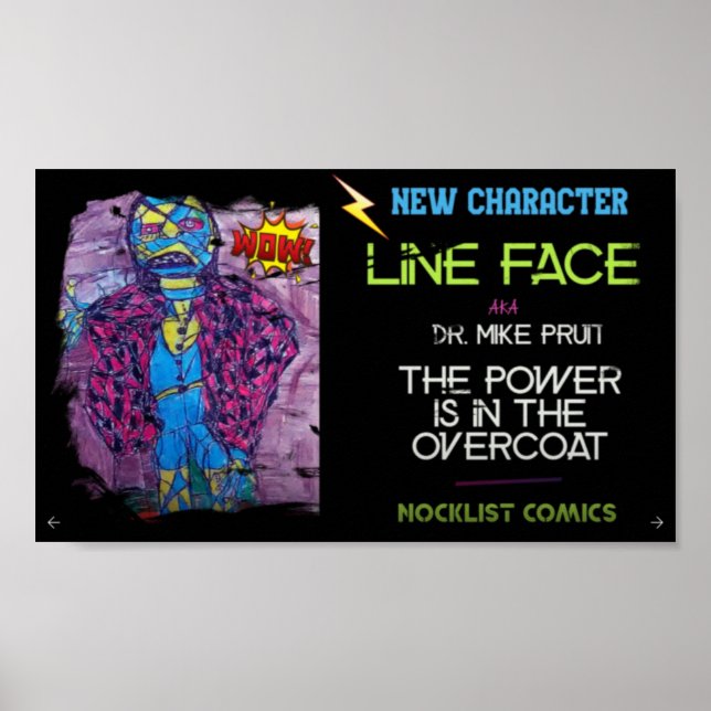 LINE FACE - MIKE PRUIT POSTER (Front)