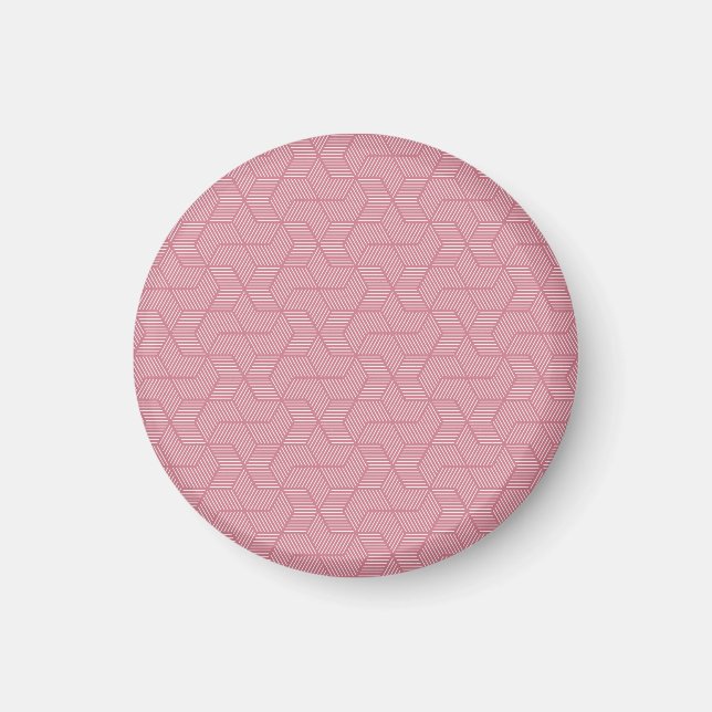 Line Geometry: Modern Vintage Texture Magnet (Front)