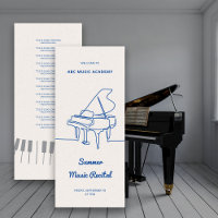 Line Grand Piano Music Recital Program List