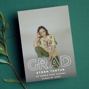 LINE HOLLOW GRAD   Contemporary 2023 Photo Announcement