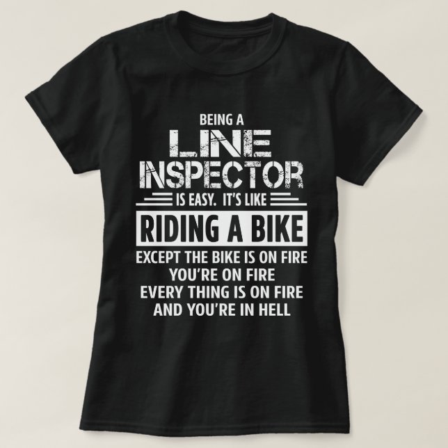 Line Inspector T-Shirt (Design Front)