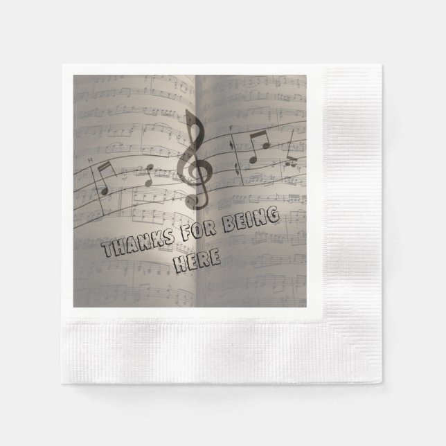 Line & Note Napkin (Front)