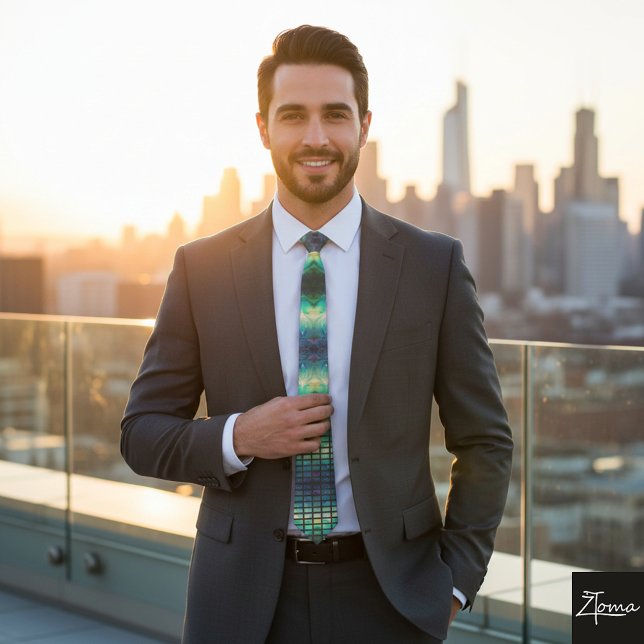 Line nuclear explosion ful Neck Tie (Creator Uploaded)