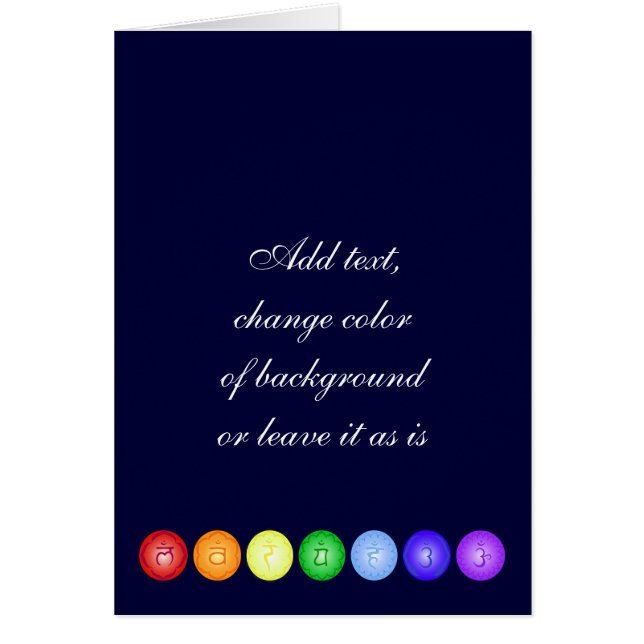 Line of 7 Chakras (Front)