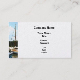 Line of Docked Boats Tuckerton NJ - Platinum Business Card