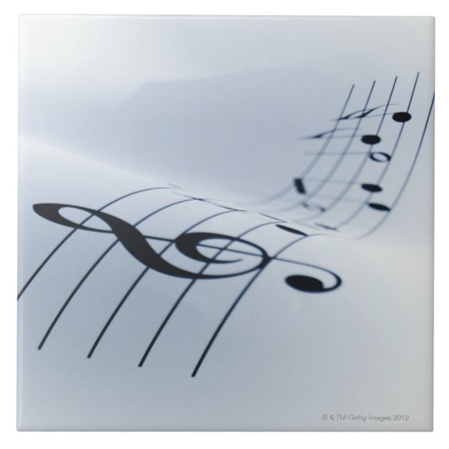 Line of Music Ceramic Tile (Front)
