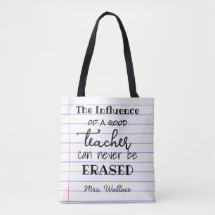 Line paper effect influence teacher bag