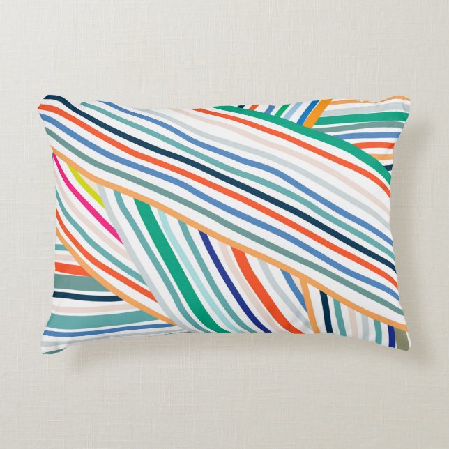 Line Pattern Decorative Cushion (Front)