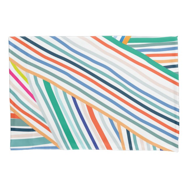 Line Pattern Pillowcase (Front)