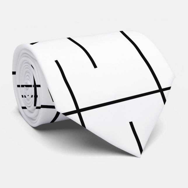 Line Pattern Tie (Rolled)