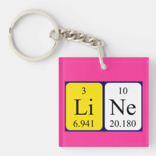 Line periodic table name keyring