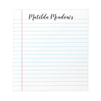Line Personalised Notepad