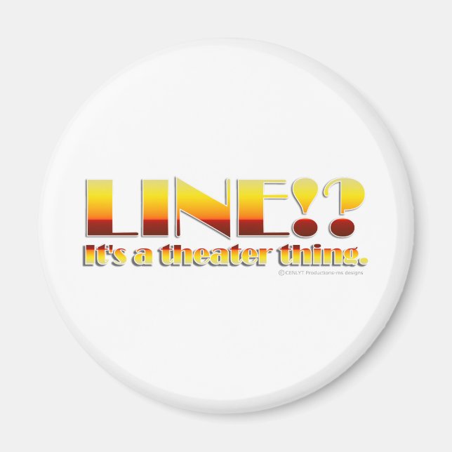 Line!? (Text Only) Magnet (Front)