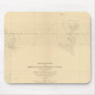 Linea Divisoria Entre Mexico 3 Mouse Pad