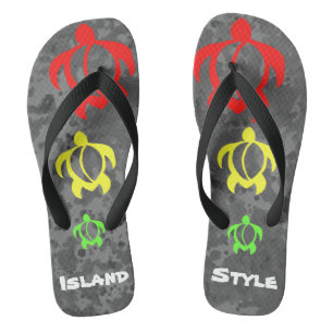 LineA Island Style Rasta Honu Thongs