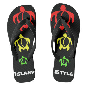 LineA Island Style Rasta Honu Thongs