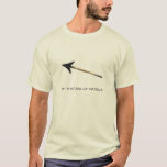 Linear Algebra - Ceci n'est pas un vecteur T-Shirt<br><div class="desc">Now in colour,  this is a parody of Rene s "The Treachery of Images" playing on the fact vectors are much more abstract than arrows. The arrow is just one (of many) representations. The natural cotton colour makes it look just like the original painting!</div>