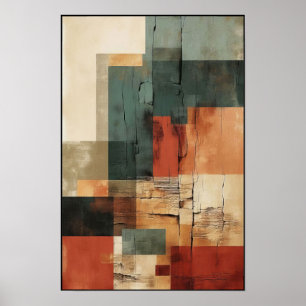 Linear Balance and Form Abstract Poster