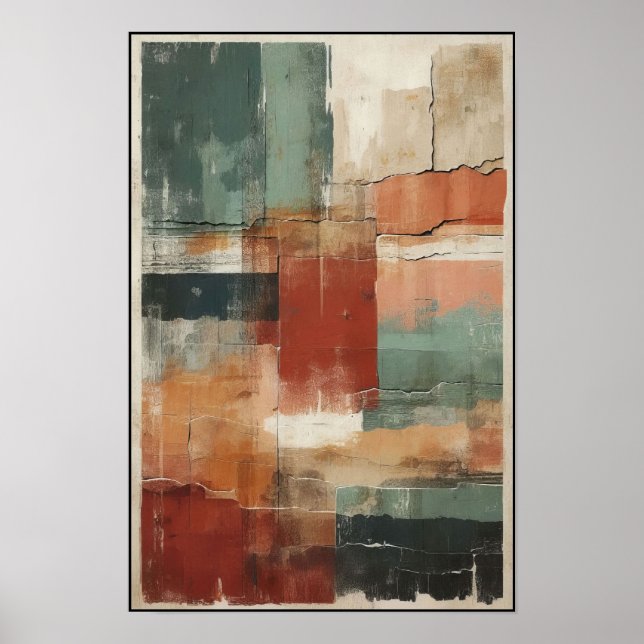 Linear Balance and Form Abstract Poster (Front)
