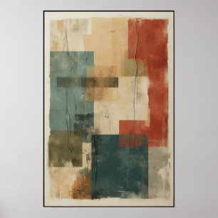 Linear Balance and Form Abstract Poster