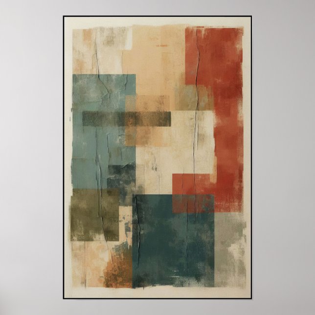 Linear Balance and Form Abstract Poster (Front)