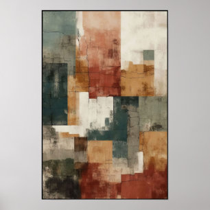 Linear Balance and Form Abstract Poster