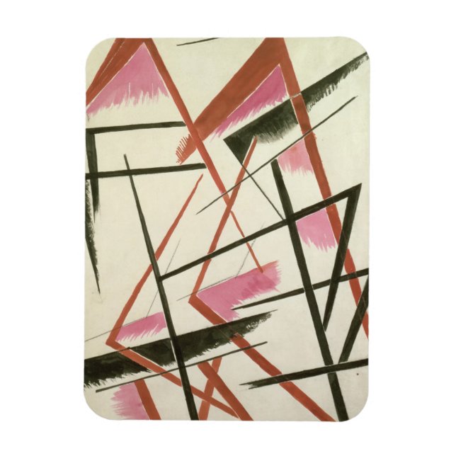 Linear Construction, c.1921 (gouache on paper) Magnet (Vertical)