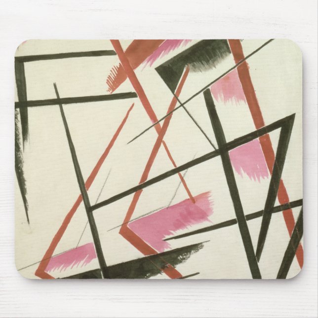Linear Construction, c.1921 (gouache on paper) Mouse Pad (Front)