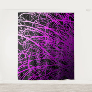 Linear Explosion Purple -Tapestry Tapestry