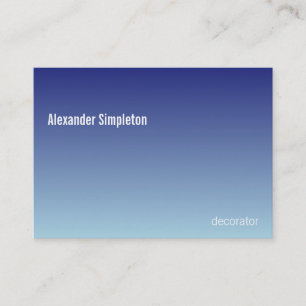 Linear Gradient Sky CCFFFF-000066 Business Card
