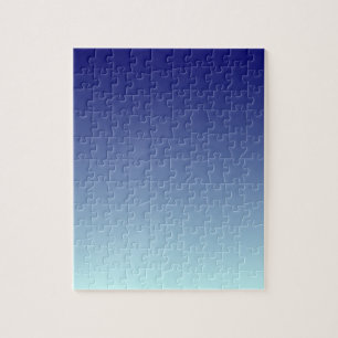 Linear Gradient Sky CCFFFF-000066 Jigsaw Puzzle