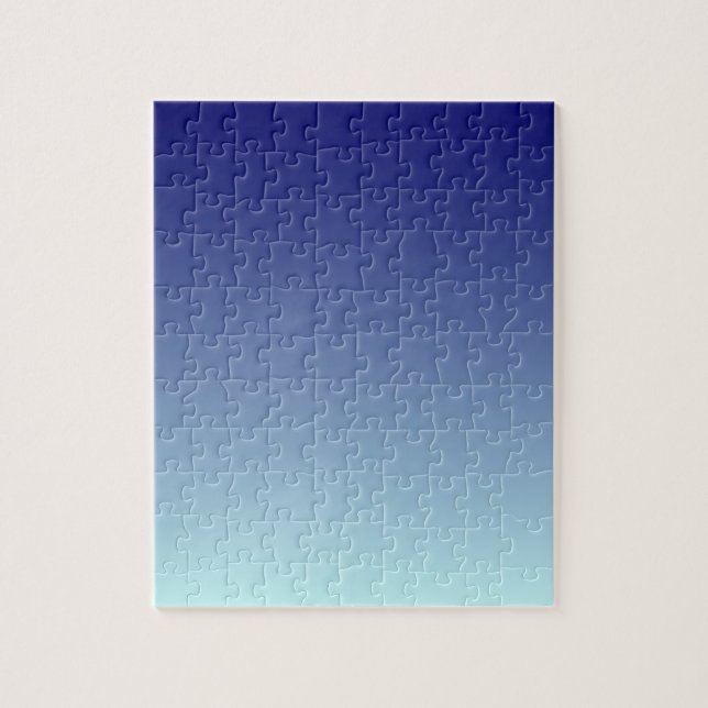 Linear Gradient Sky CCFFFF-000066 Jigsaw Puzzle (Vertical)