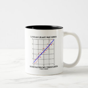 Linear Least Squares Dominates My Thoughts Two-Tone Coffee Mug