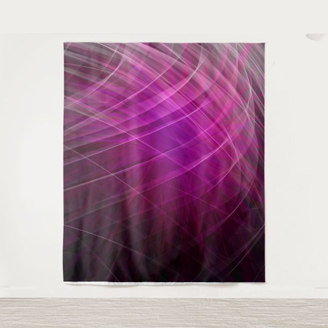 Linear Pattern Purple - Tapestry (Front)