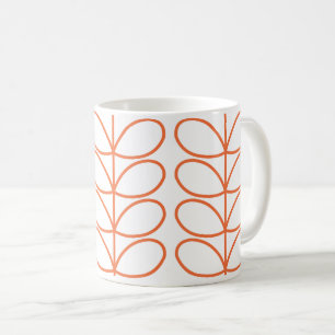 Linear Stem Lined in Burnt Orange by Orla Kiely  Coffee Mug