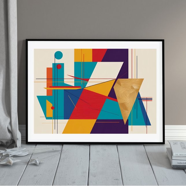 Linear Symphony: Bold Abstract Geometry Poster (Creator Uploaded)